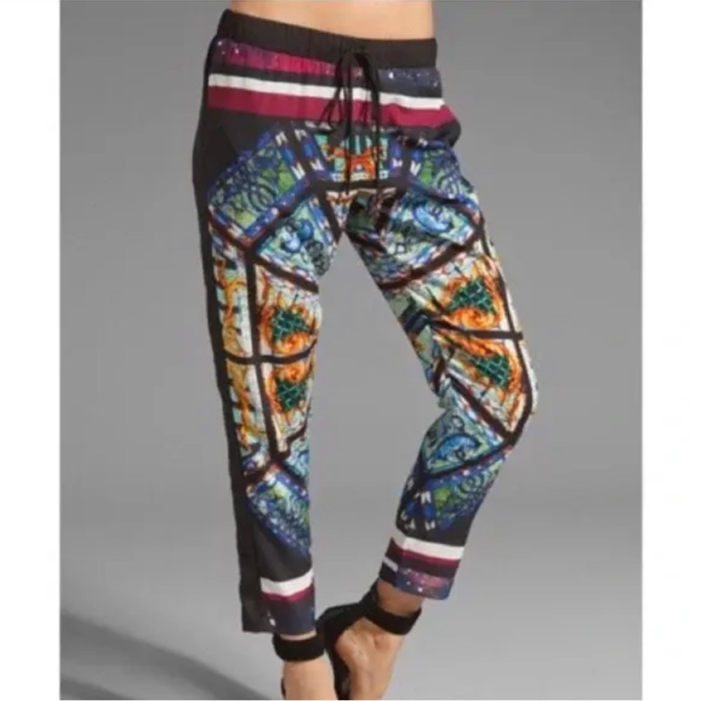Clover Canyon Stained Glass Print Joggers - Size XS